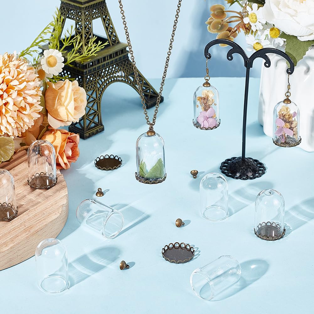 Amazon.com: GOMAKERER 12 Sets Mini Cloche Bell Jar, 20.5x20.5x29mm